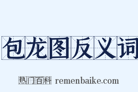 包龙图反义词是什么意思的图片